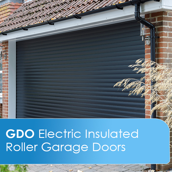 GDO Range of Electric Aluminium Insulated Roller Garage Doors